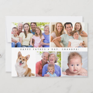 Digital or Print Happy Father's day Grandpa Photo Holiday Card