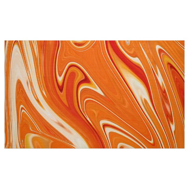Digital Orange Marbled Texture1 Fabric (Fat Quarter)