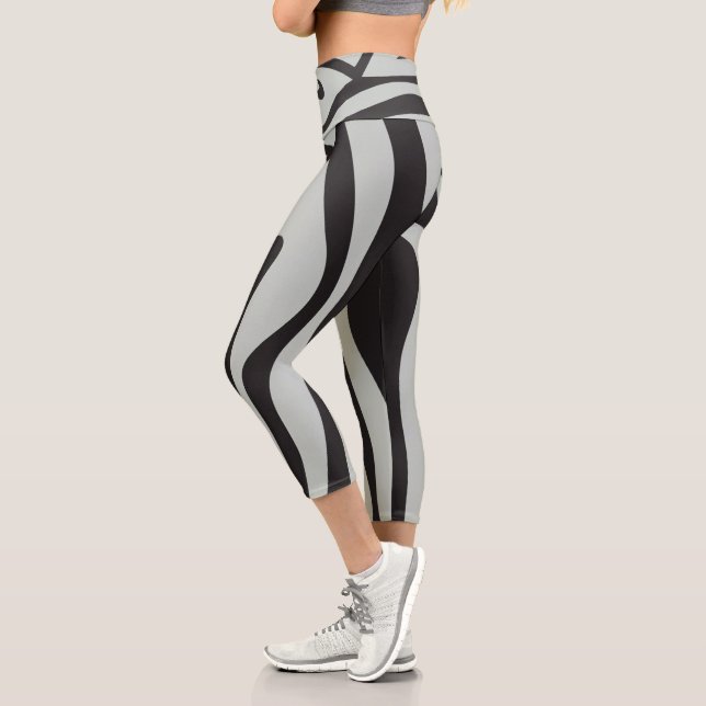 Digital Paper  Capri Leggings (Left)