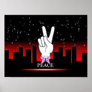 Digital Peace Art Poster