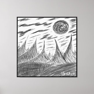 Digital Pencil Canvas Print
