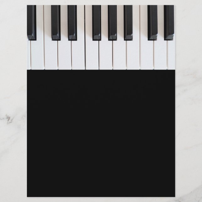 Digital piano keyboard flyer (Front)