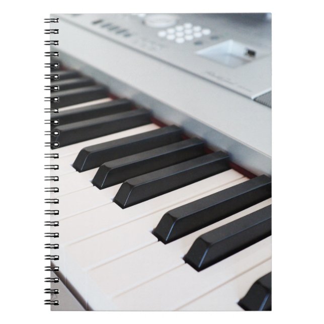 Digital piano keyboard notebook (Front)