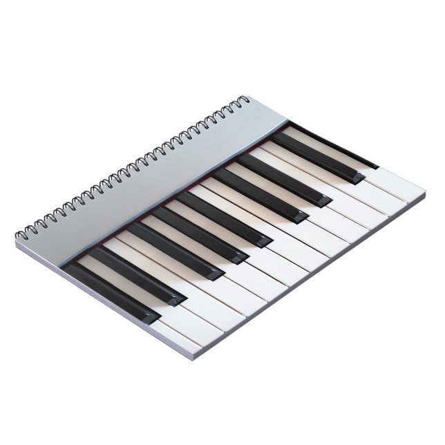 Digital piano keyboard notebook (Left Side)