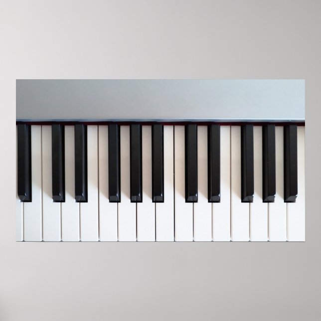Digital piano keyboard poster (Front)
