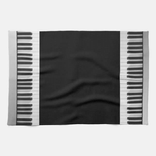 Digital piano keyboard tea towel (Horizontal)