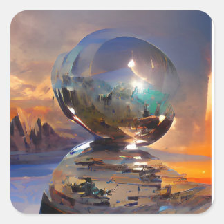 Digital picture seen pretty pdf colors square sticker