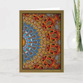 Digital Pond Mandala Holiday Card