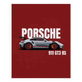 Digital Porsche 911 GT3 RS Poster