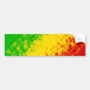 Digital Rasta Design Bumper Sticker