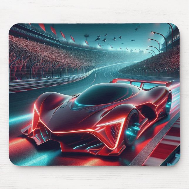 Digital Rendering of a Futuristic Automobile Mouse Mat (Front)
