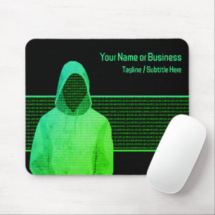 Digital Security - Anti Cyber Crime Business Text Mouse Mat