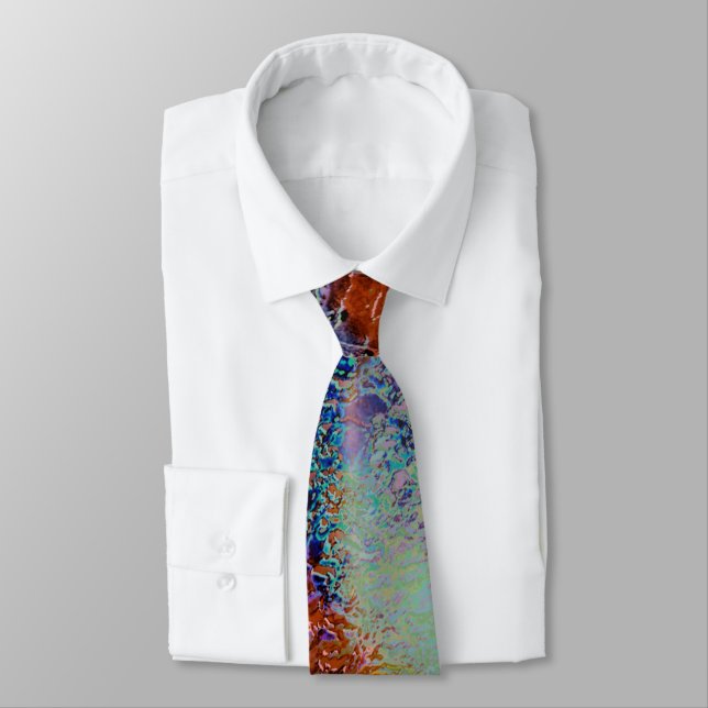 Digital sheep's wool smeared with coloured paint   tie (Tied)
