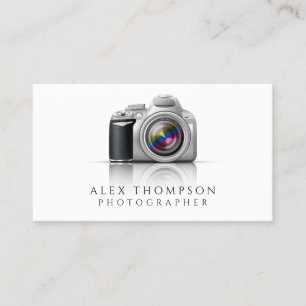 Digital SLR Camera Professional Photographer Business Card