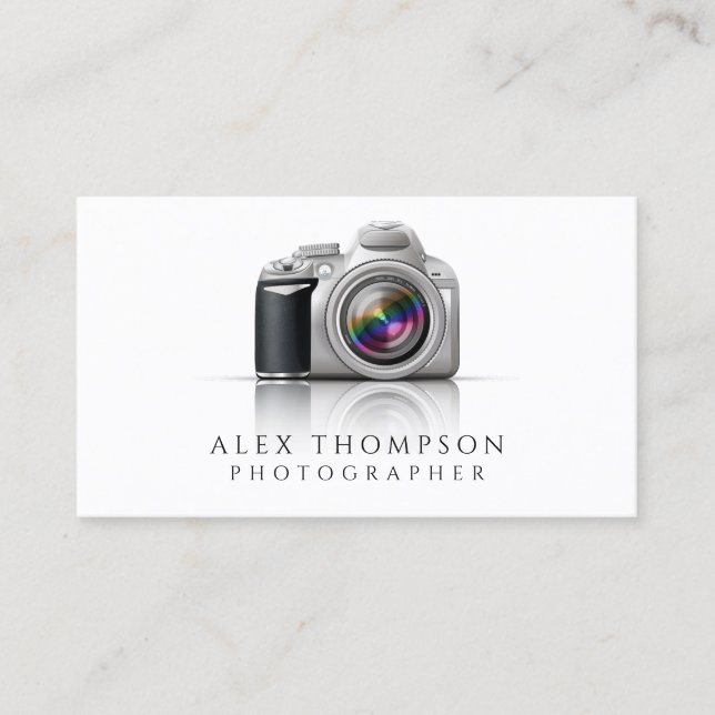 Digital SLR Camera Professional Photographer Business Card (Front)