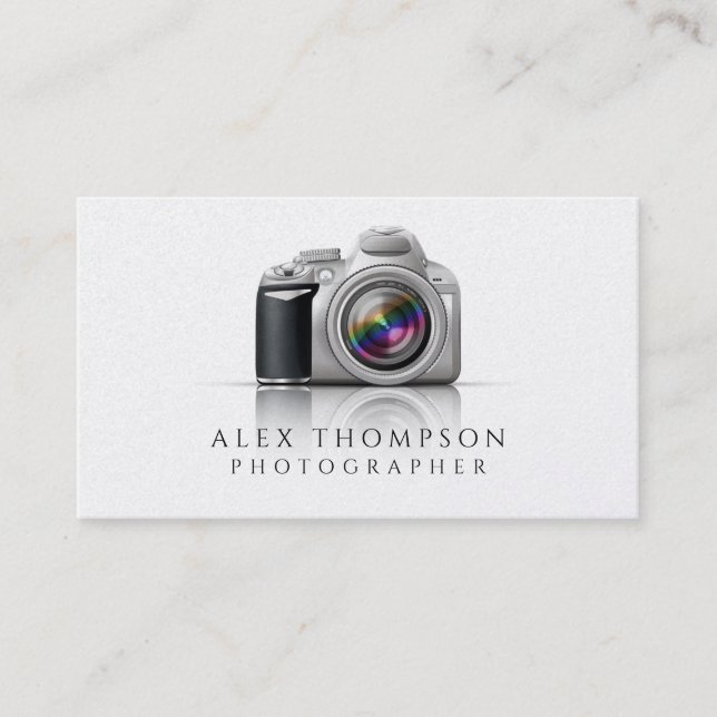 Digital SLR Camera Professional Photographer Business Card (Front)