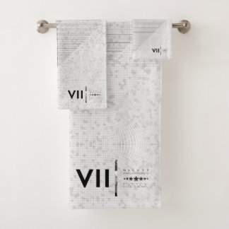Digital Snow Bath Towel Set