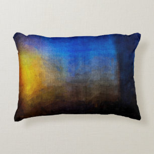Digital structure of painting. Abstract art vintag Decorative Cushion