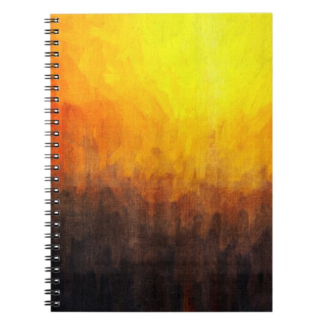 Digital structure of painting. Abstract art vintag Notebook (Front)