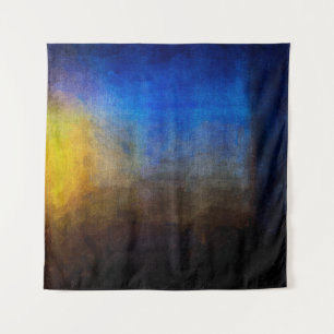 Digital structure of painting. Abstract art vintag Tapestry