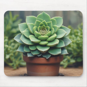 Digital Succulent Serenity Mouse Mat