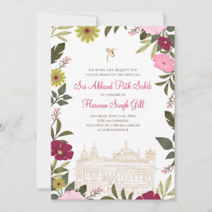 Digital Sukhmani path or Akhand Path invite 