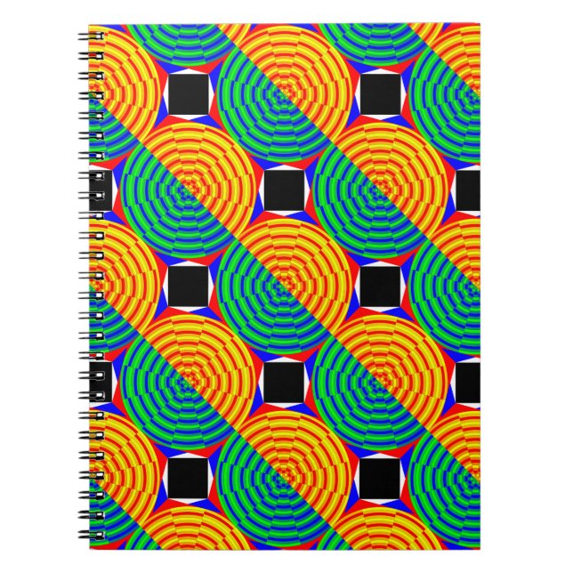 Digital Sunrise by Kenneth Yoncich Notebook (Front)
