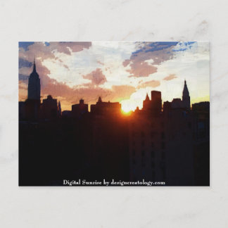 Digital Sunrise Postcard