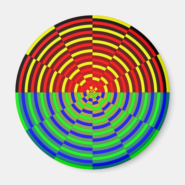 Digital Sunset by Kenneth Yoncich Magnet (Front)