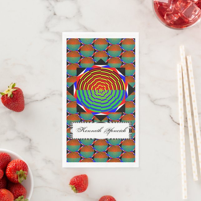 Digital Sunset by Kenneth Yoncich Napkin (Insitu)