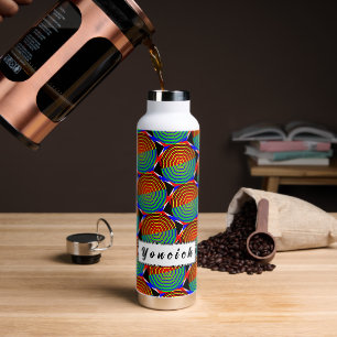 Digital Sunset by Kenneth Yoncich Water Bottle