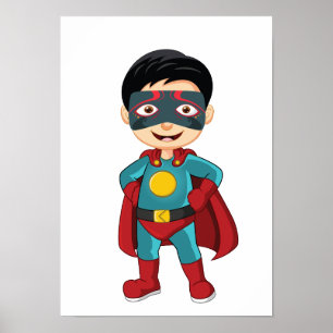 Digital Superhero Poster & Sticker Printable