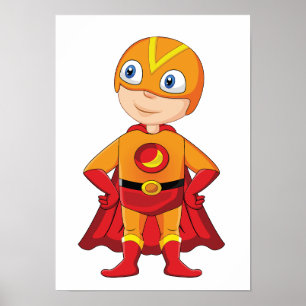 Digital Superhero Poster & Sticker Printable