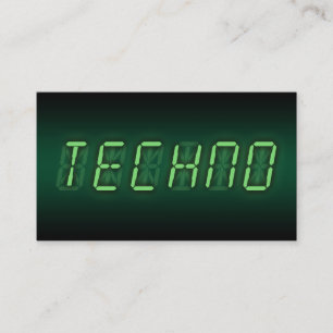 digital techno business card