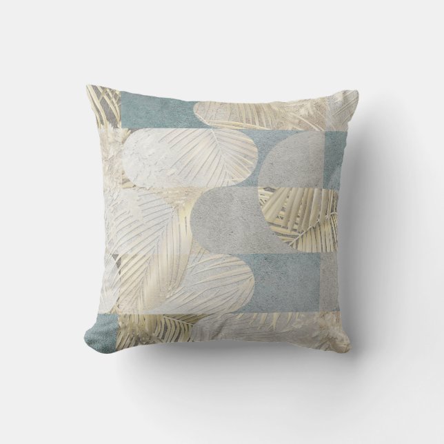 Digital tiles design. 3D render Colourful ceramic  Cushion (Front)