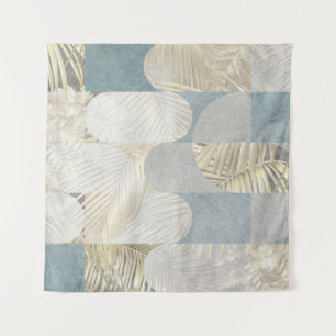 Digital tiles design. 3D render Colourful ceramic Tapestry