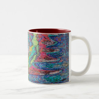 Digital Time Rip Two-Tone Coffee Mug