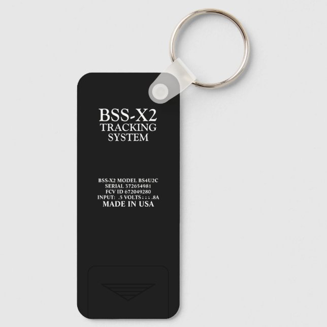 Digital Tracking Surveillance Security System Fake Key Ring (Back)