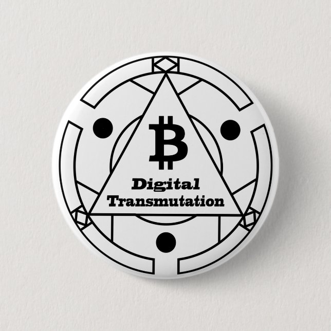 Digital Transmutation Alchemy 6 Cm Round Badge (Front)