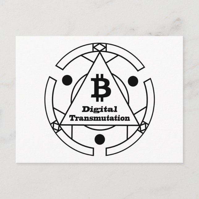 Digital Transmutation Alchemy Postcard (Front)
