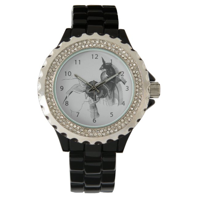 Digital Unicorn Abstract Figure Watch (Front)