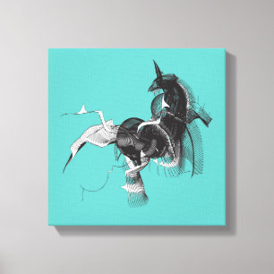 Digital Unicorn Canvas Print