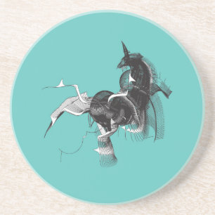 Digital Unicorn Coaster
