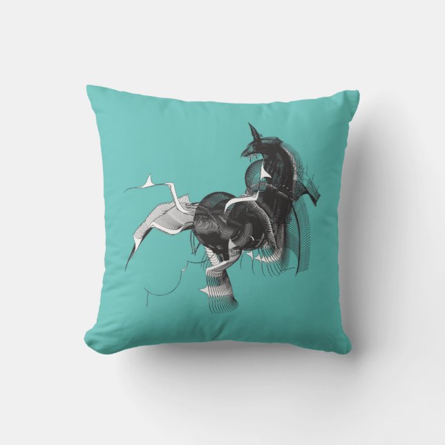 Digital Unicorn Cushion (Front)
