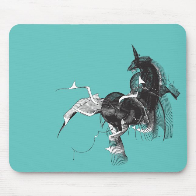 Digital Unicorn Mouse Mat (Front)