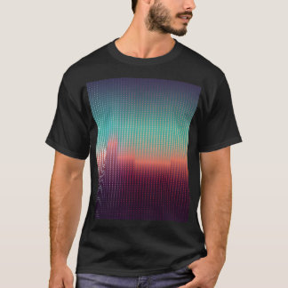 Digital urban landscape, colourful squares. T-Shirt
