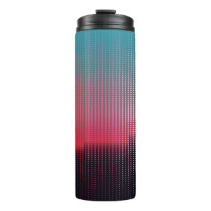 Digital Urban Squares: Futuristic Blur. Thermal Tumbler