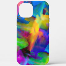 Digital very coloured brush strokes smudges