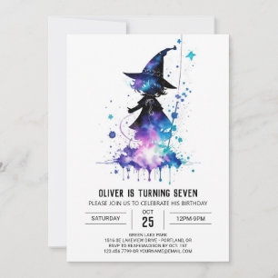Digital Wand Wielder Birthday Invitation