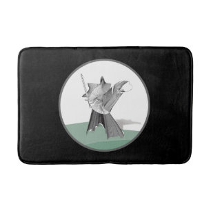Digital Warrior - Custom Background Colour Bath Mat
